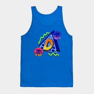 Initial Letter D - 80s Synth Tank Top